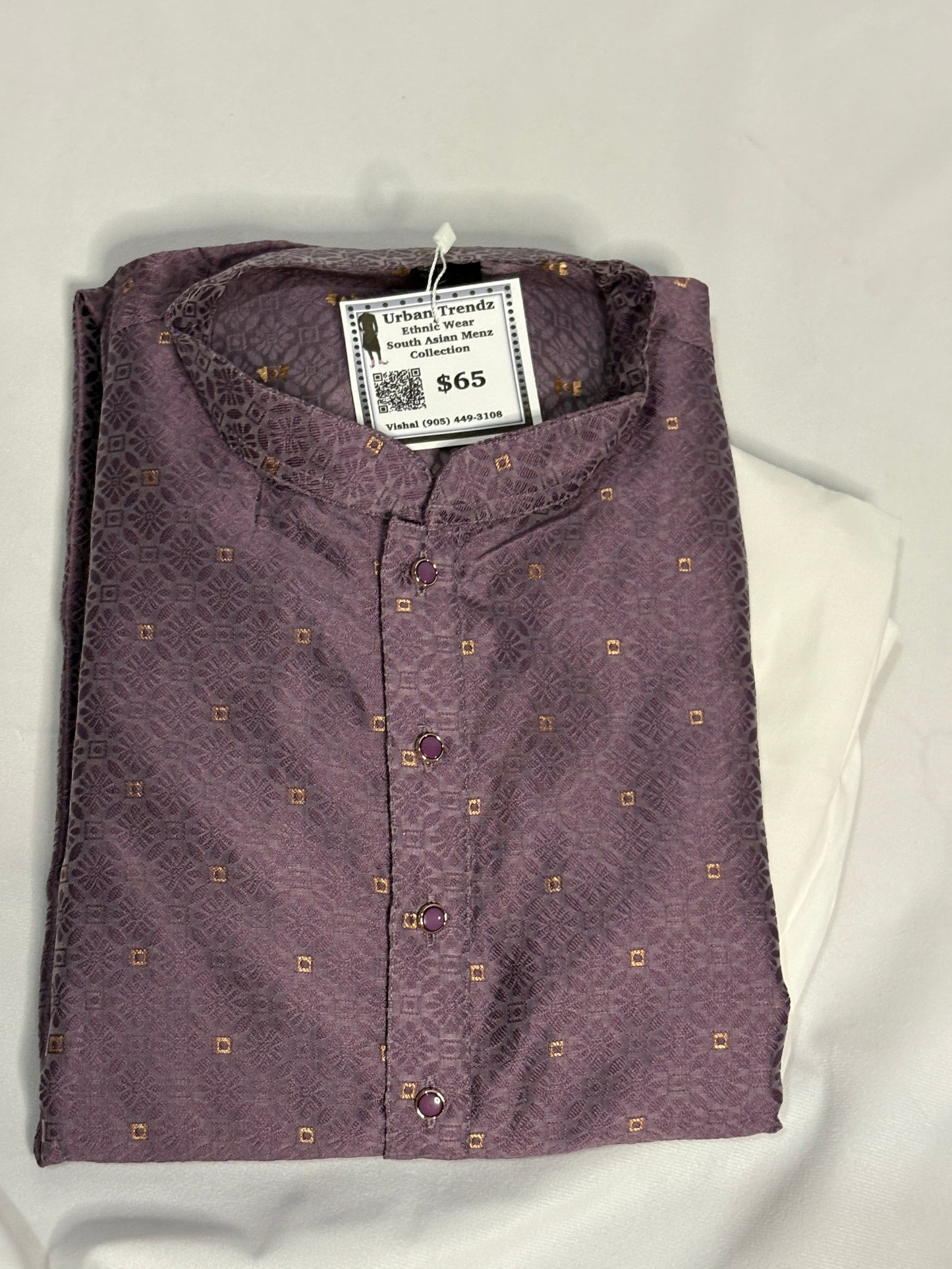 Amethyst Motif Kurta Pajama Set