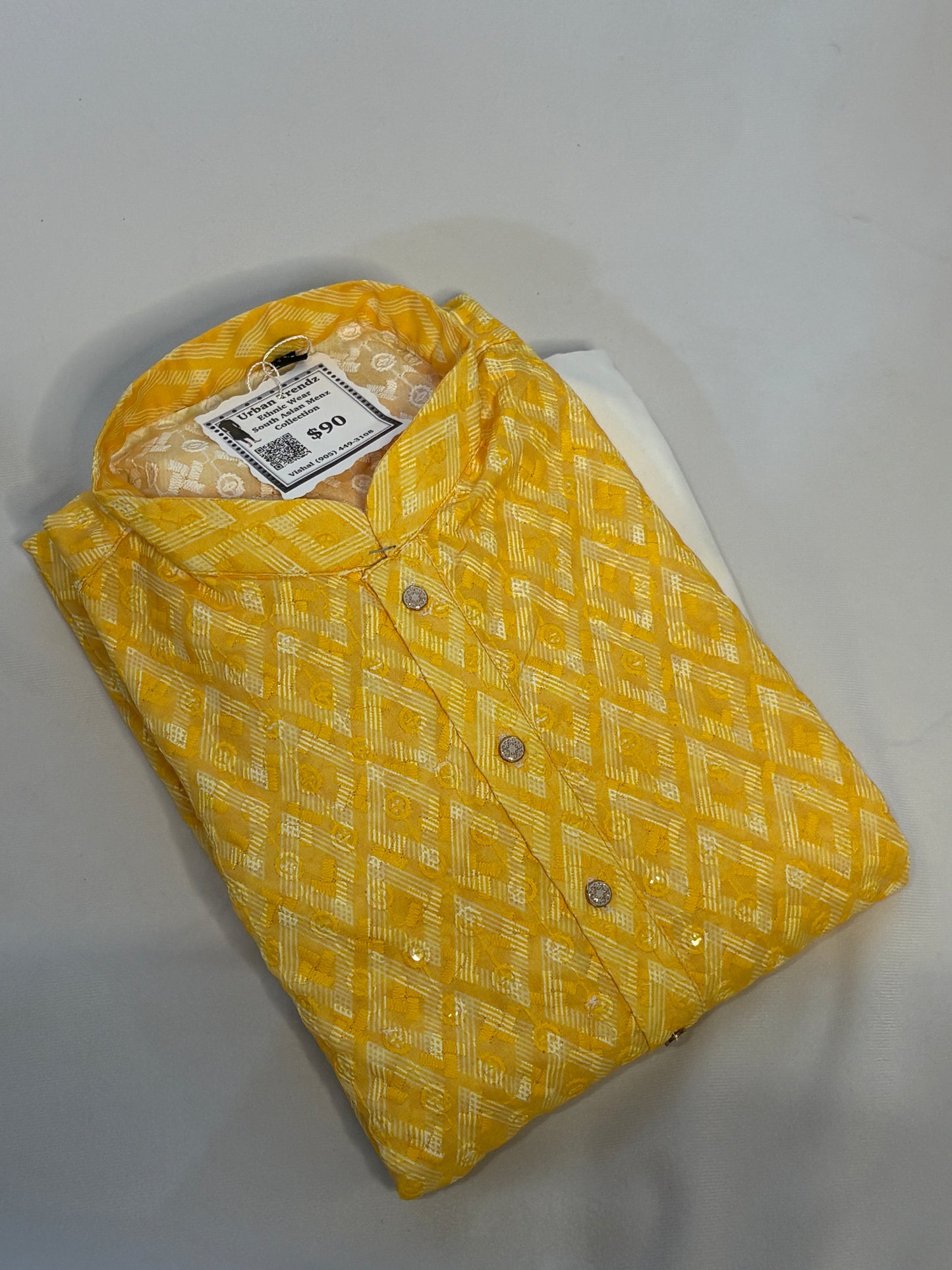 Sunlit Geometric Sequin Kurta Pajama Set