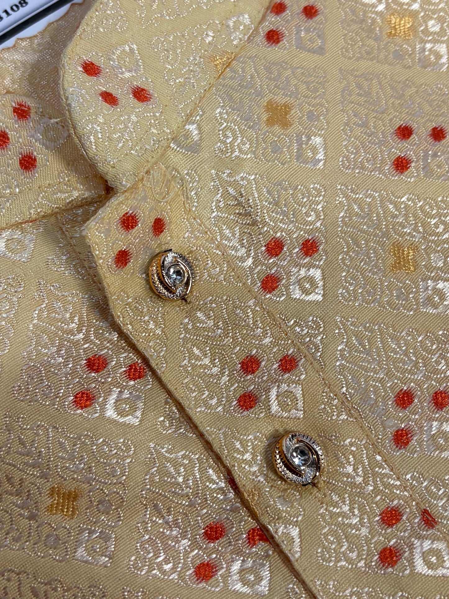 Champagne Marigold Kurta Pajama Set