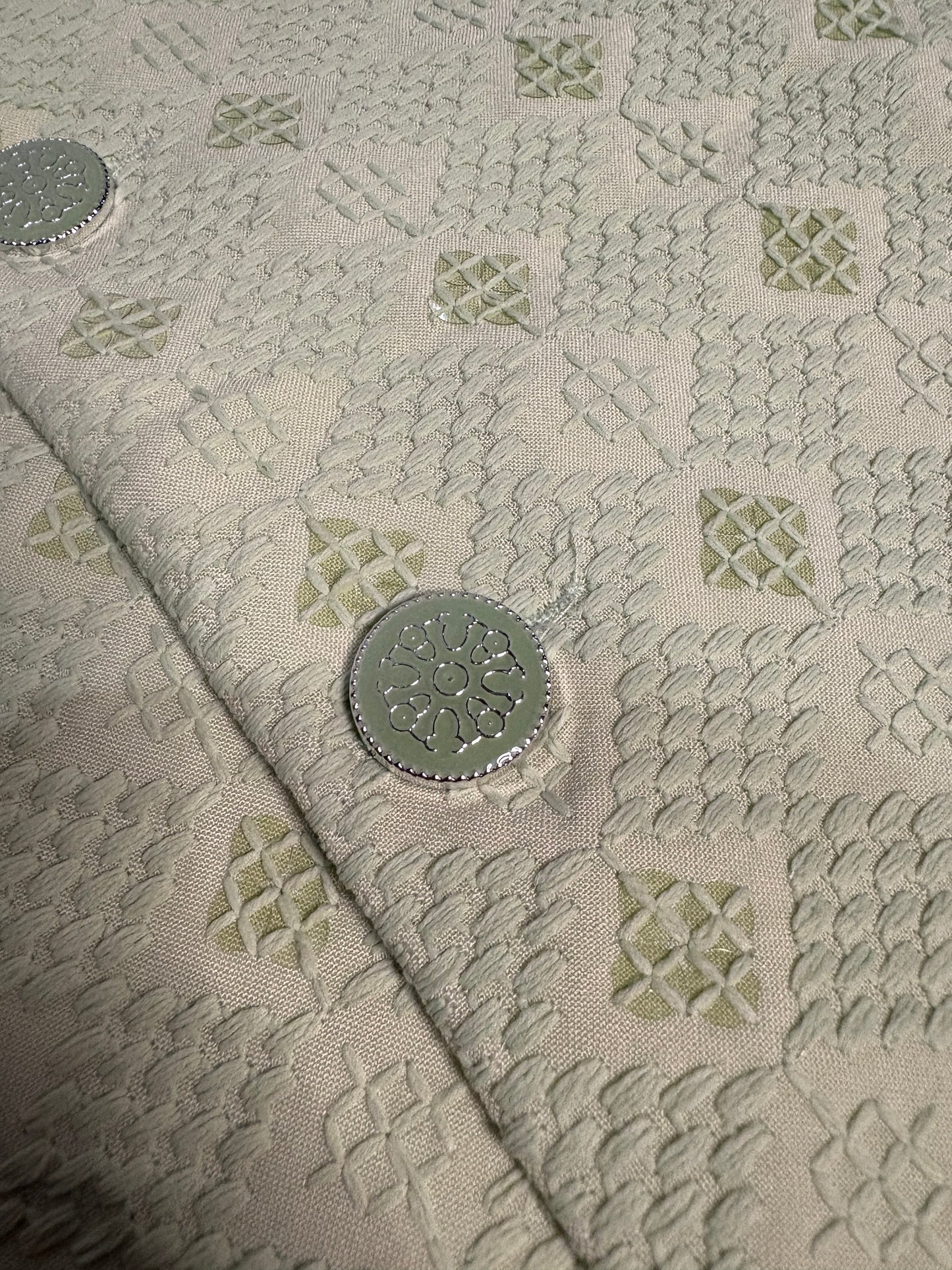 Pastel Green Diamond Sequin Modi Jacket