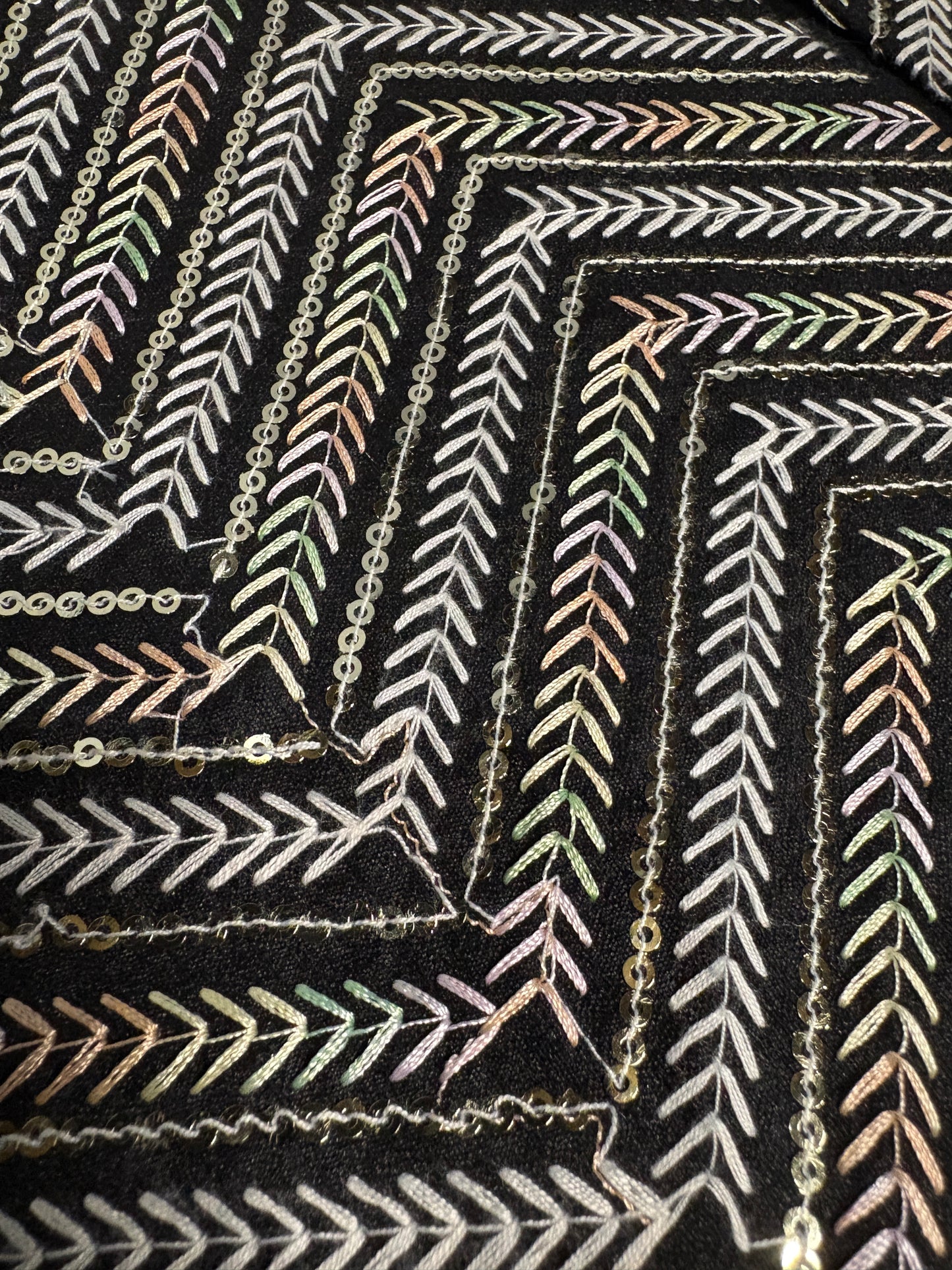 Black Silver Chevron Modi Jacket