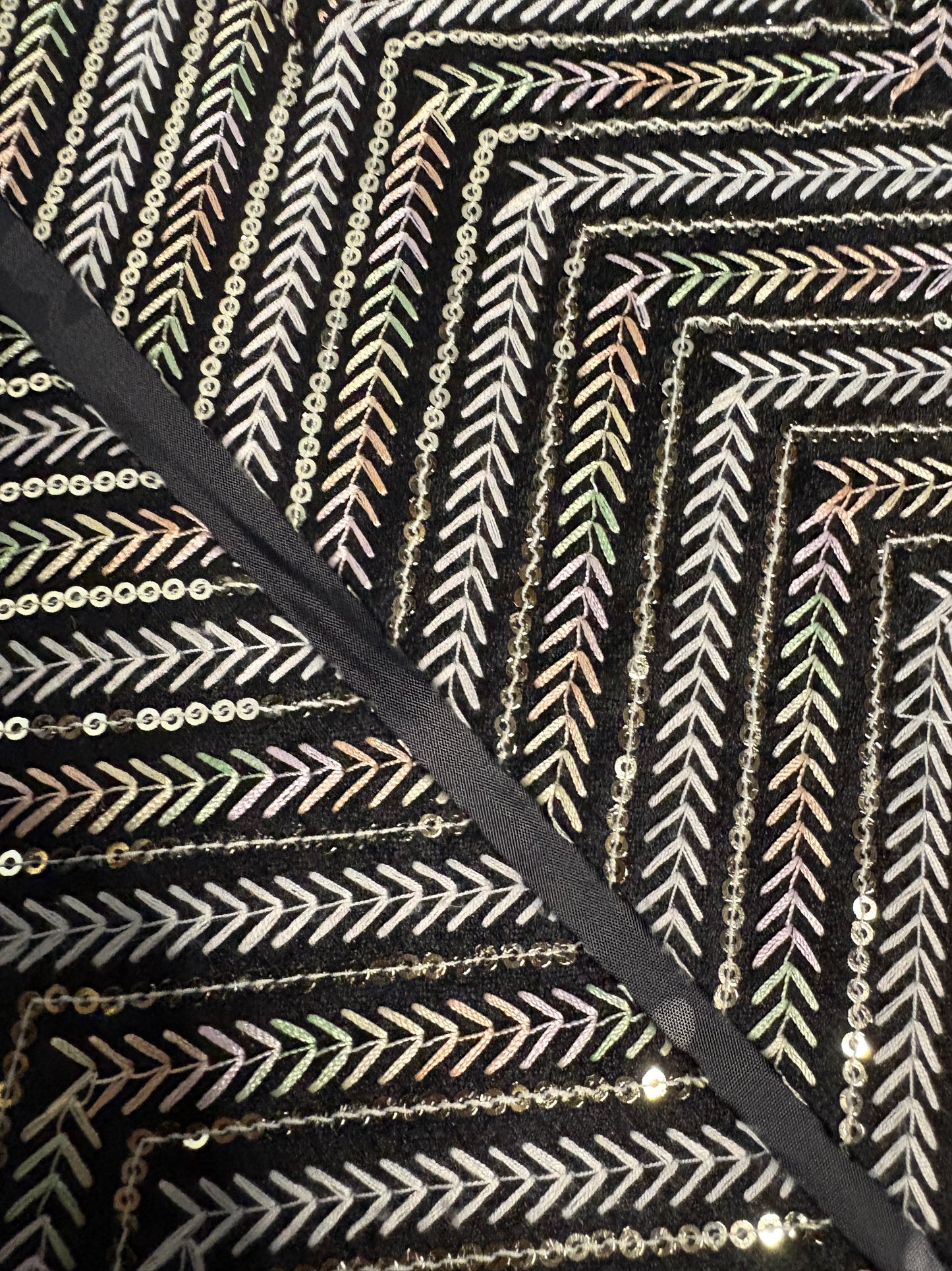 Black Silver Chevron Modi Jacket