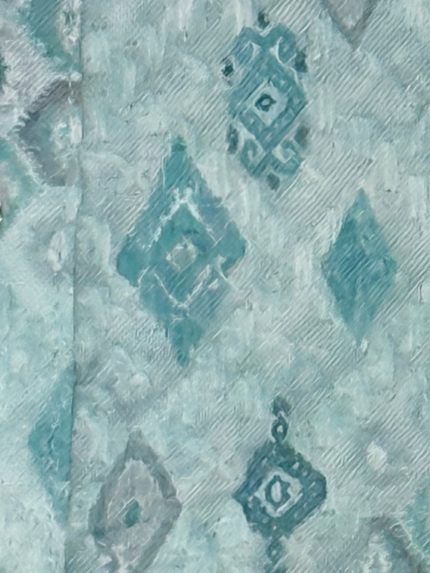 Light Blue Geometric Cotton Kurta Pajama Set