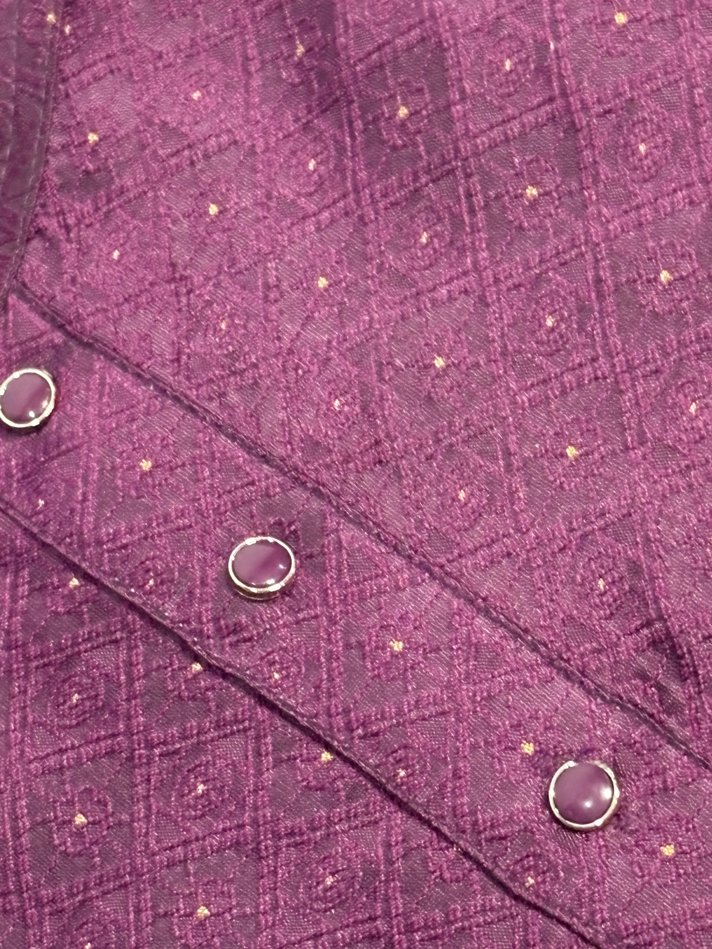 Rosewood and Dusty Lilac Embroidered Kurta Pajama Set