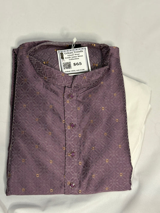 Amethyst Motif Kurta Pajama Set