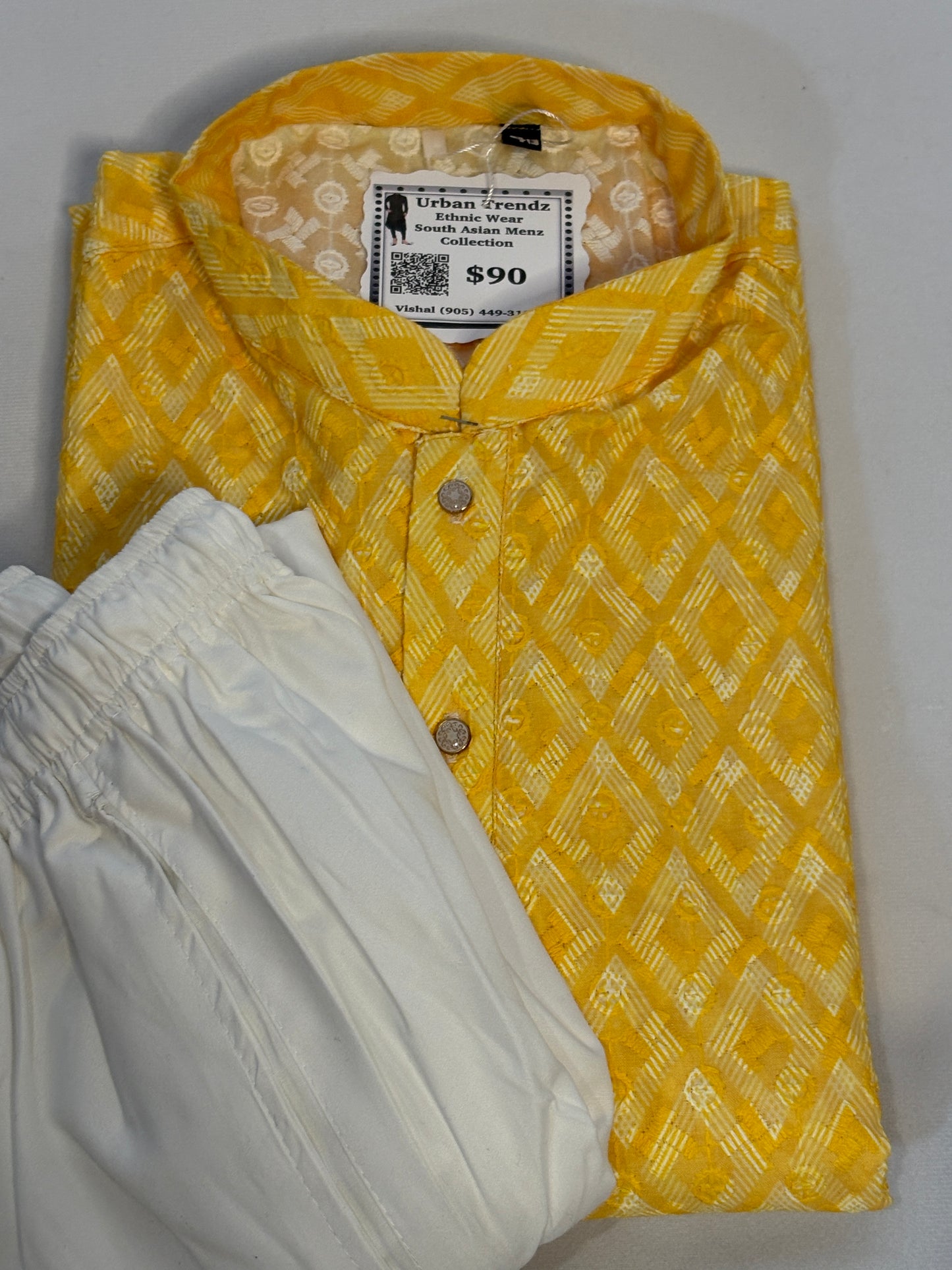 Sunlit Geometric Sequin Kurta Pajama Set