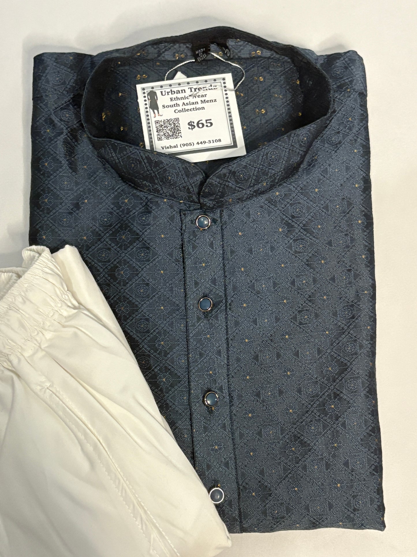Midnight Regal Kurta Pajama Set