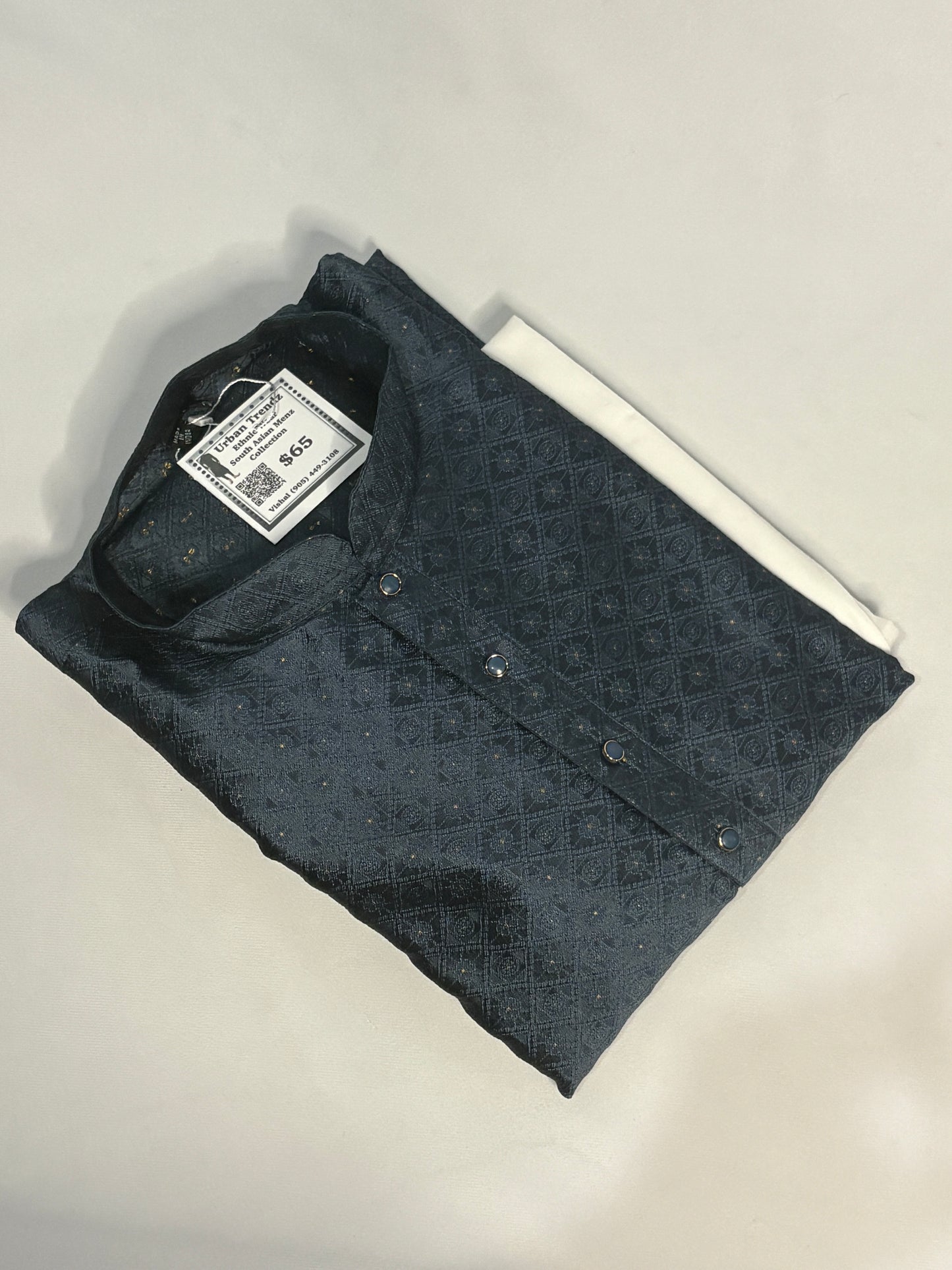 Midnight Regal Kurta Pajama Set