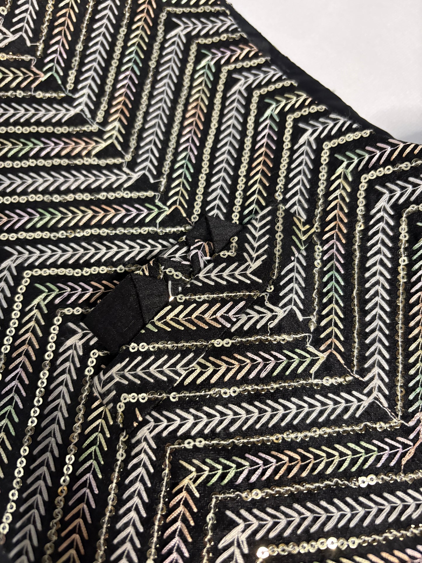 Black Silver Chevron Modi Jacket