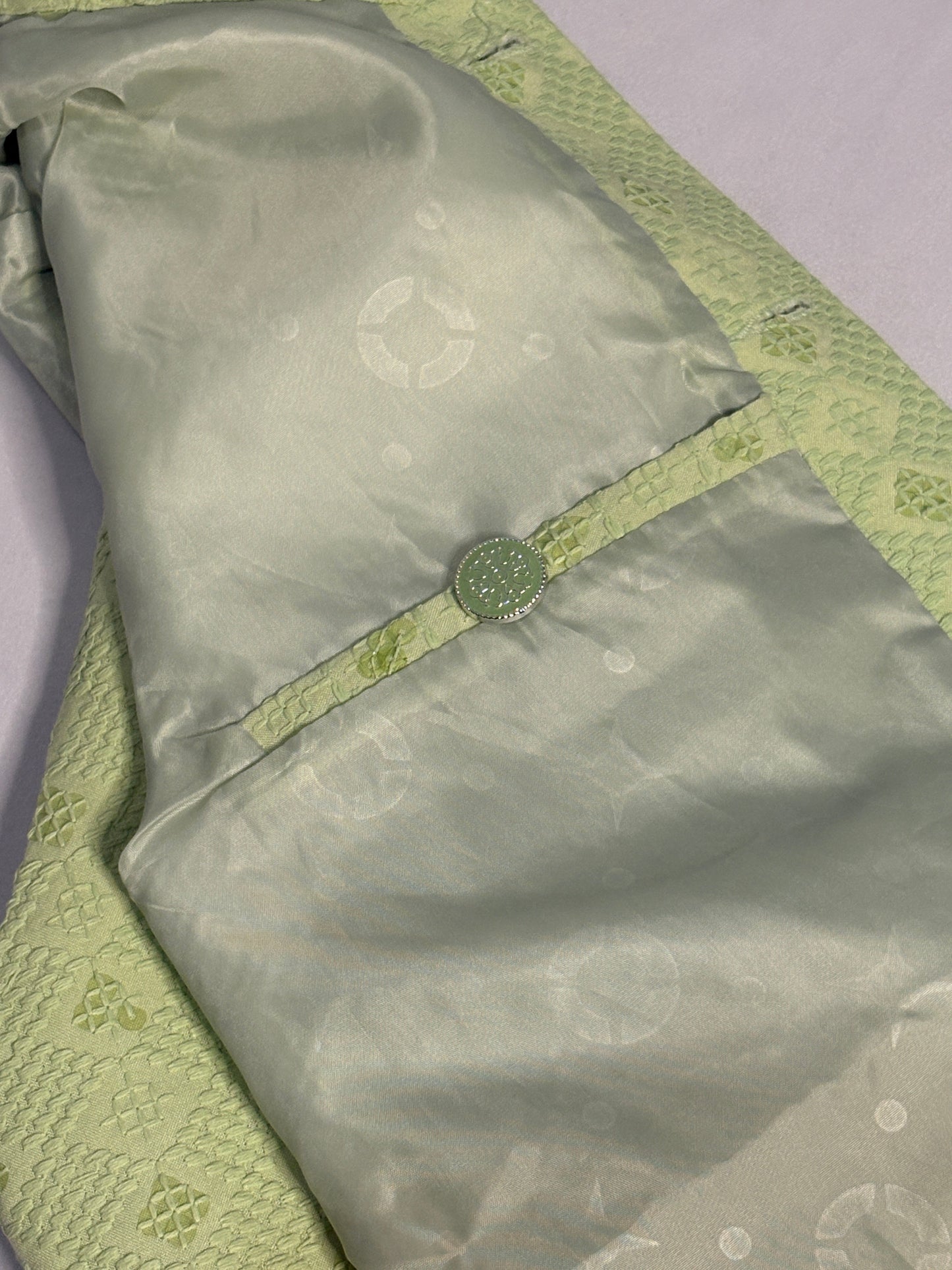 Pastel Green Diamond Sequin Modi Jacket