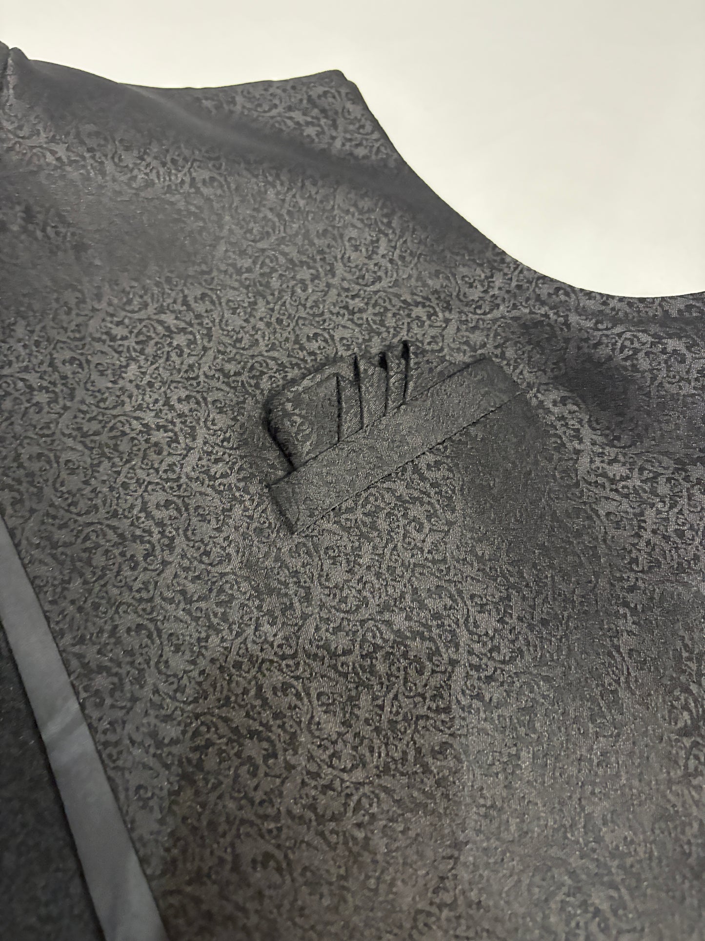 Black Damask Brocade Modi Jacket