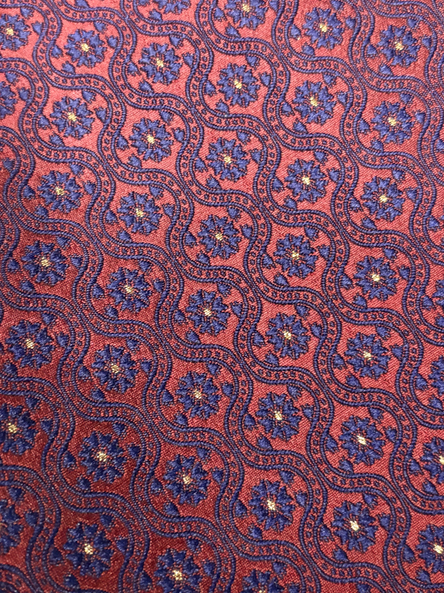 Burgundy Blue  Floral Silk Modi Jacket