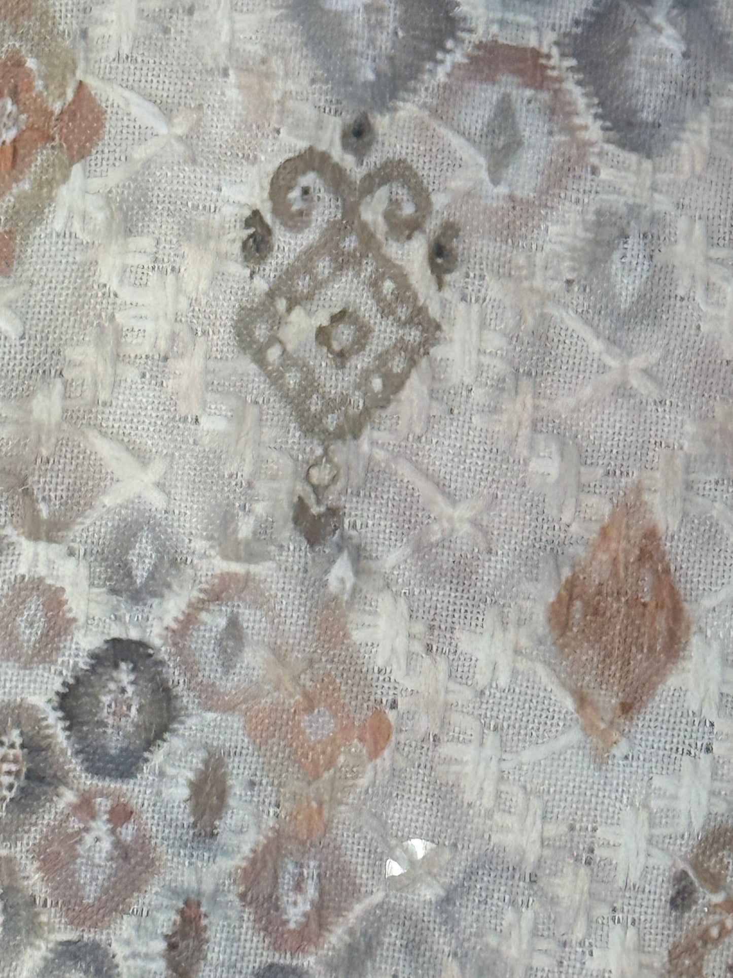 Light Brown/ beige Geometric Cotton Kurta Pajama