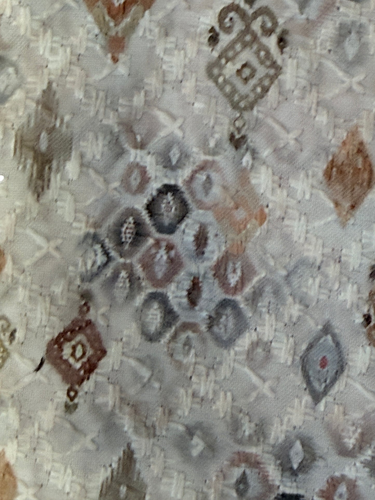 Light Brown/ beige Geometric Cotton Kurta Pajama